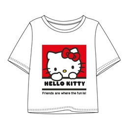 Cerdá Camiseta Corta Hello Kitty Niña Talla 6 Años Color Blanco