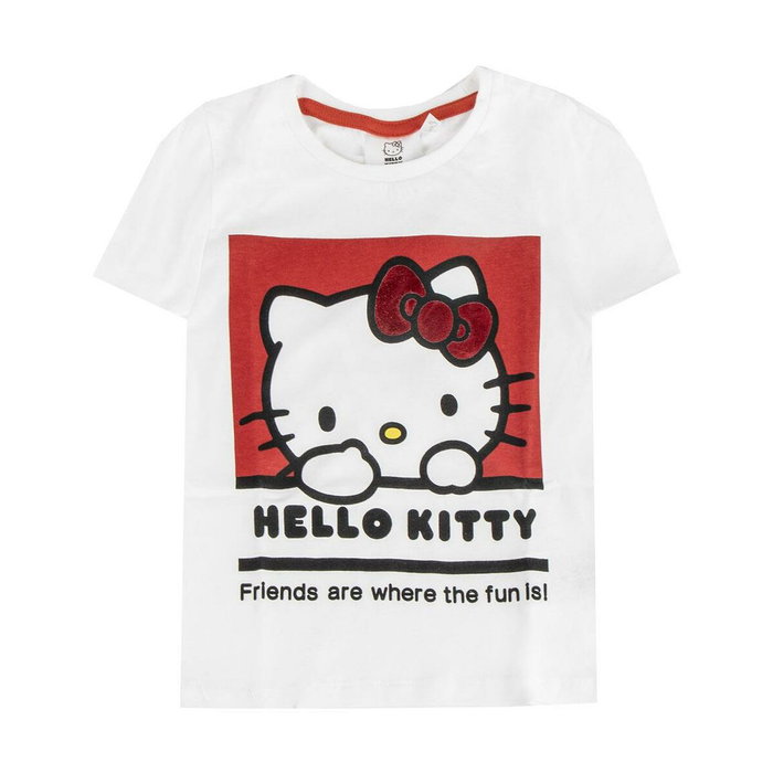 Cerdá Camiseta Corta Single Jersey Hello Kitty 6 Años Blanco Cerdá Camiseta Corta Single Jersey Hello Kitty 6 Años Blanco