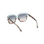 Guess By Marciano GM00009 - Gafas de Sol para Mujer de Estilo Cuadrado, Montura de Acetato Azul/Havana, Diámetro de Lente 58 mm, Patilla 140 mm