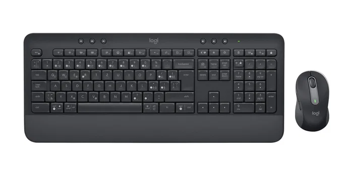 Logitech 920-011006 Combo Signature MK650 for Business - Teclado y Ratón Inalámbrico Bluetooth, QWERTZ Checo/Eslovaco, Grafito