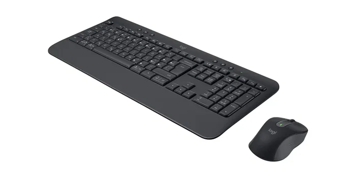 Logitech 920-011006 Combo Signature MK650 for Business - Teclado y Ratón Inalámbrico Bluetooth, QWERTZ Checo/Eslovaco, Grafito