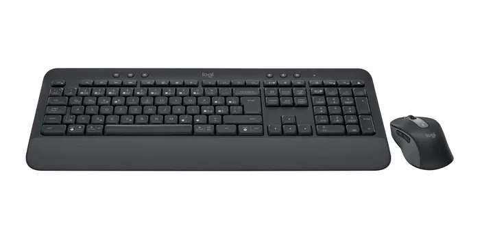 Logitech 920-011006 Combo Signature MK650 for Business - Teclado y Ratón Inalámbrico Bluetooth, QWERTZ Checo/Eslovaco, Grafito