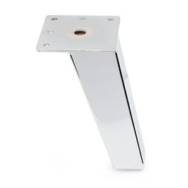 Q&Q Pata Metálica Rampa Acabado Cromo H123 mm