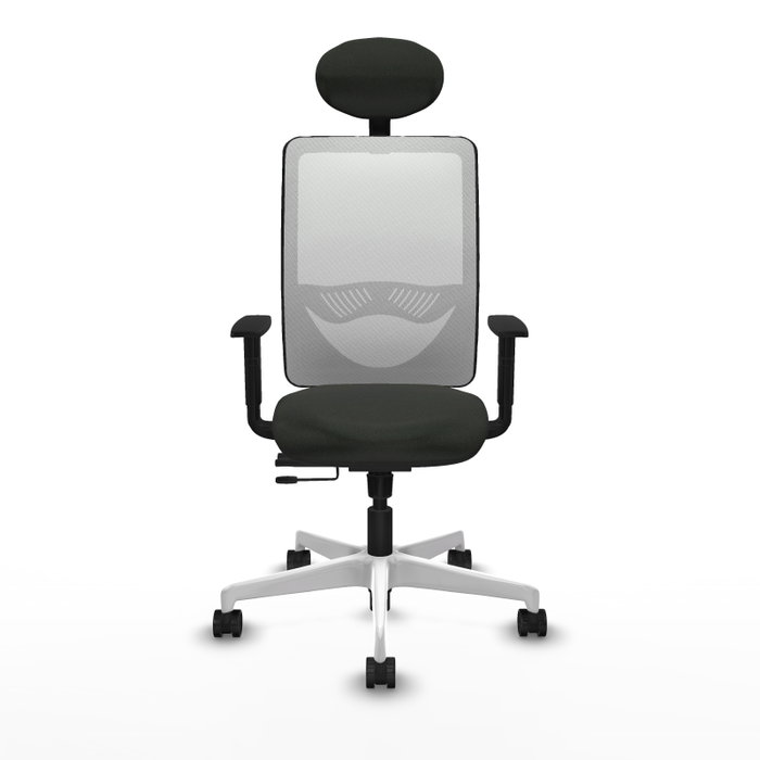 PIQUERAS Y CRESPO Silla de oficina Zulema con mecanismo Sincro/Traslack, Negro y Blanco PIQUERAS Y CRESPO Silla de oficina Zulema con mecanismo Sincro/Traslack, Negro y Blanco