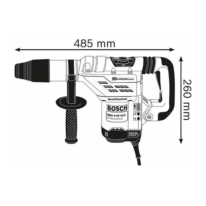Bosch GBH 5-40 DCE Taladro Percutor SDS Max 1150W 8.8J Profesional