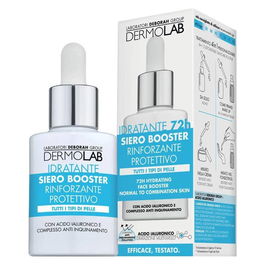 Deborah Milano Dermolab Booster Hidratante 72h con Ácido Hialurónico y Extracto de Peonía para Rellenar Arrugas y Reafirmar Piel