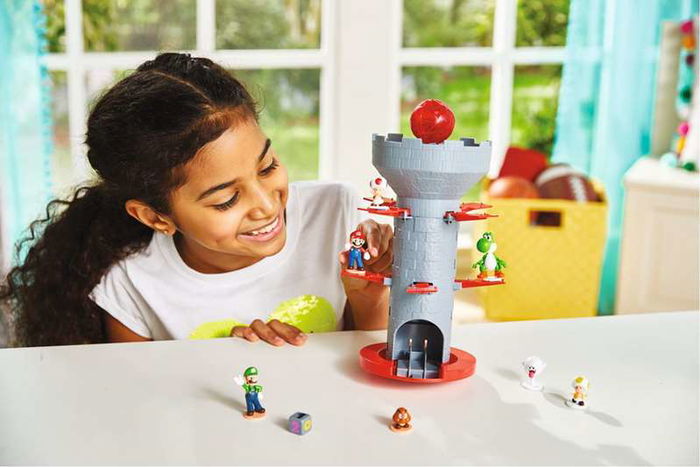 Epoch Super Mario Blow Up! Shaky Tower 7356 Juego de Mesa para Niños +3 Años