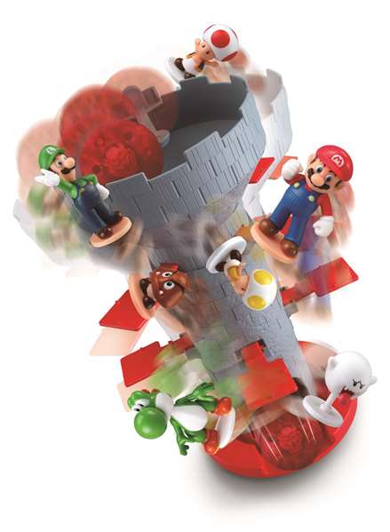 Epoch Super Mario Blow Up! Shaky Tower 7356 Juego de Mesa para Niños +3 Años