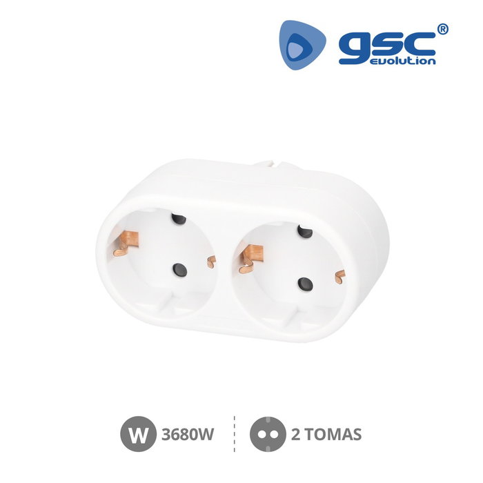 GSC Evolution Ladrón doble salida Blanco