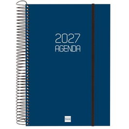 Finocam Agenda de Espiral 2027 Azul Tapa PP