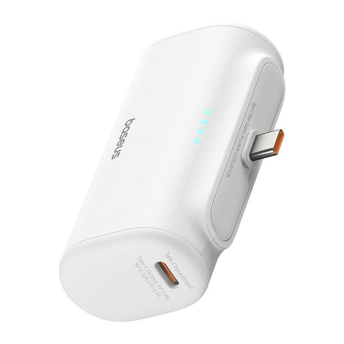 Powerbank Baseus P10068306213-00 Blanco 5000 mAh Powerbank Baseus P10068306213-00 Blanco 5000 mAh