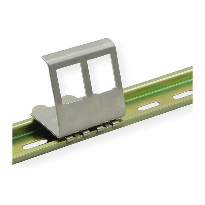 VALUE Hutschienen-Adapter 21.99.3009 unbestckt, fr 2 Keystones, Acero Inoxidable, 42 x 51.2 x 48 mm VALUE Hutschienen-Adapter 21.99.3009 unbestckt, fr 2 Keystones, Acero Inoxidable, 42 x 51.2 x 48 mm