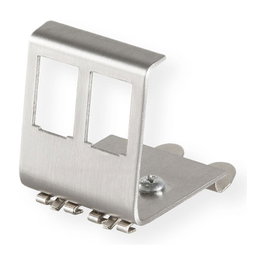 VALUE Hutschienen-Adapter 21.99.3009 unbestckt, fr 2 Keystones, Acero Inoxidable, 42 x 51.2 x 48 mm