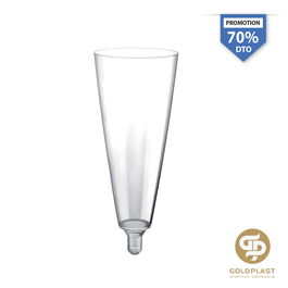 Gold Plast Set de 20 Copas Flute Maxi PS Transparente (20 Cajas)