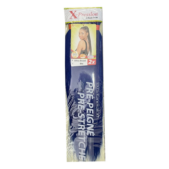 X-Pression Kanekalon Pré-Peigné Blue 2X X-Pression Kanekalon Pré-Peigné Blue 2X