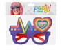 Atosa Gafas con Montura Morada, Latido y Corazón Arcoíris con Letrero Pride