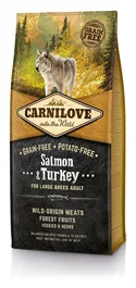 Carnilove Comida para Perros Adultos Raza Grande Salmón y Pavo 12 kg