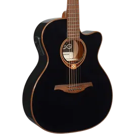 LAG Guitarra Acústica Auditorium Cutaway Tramontane 118 A/E Electroacústica Negra