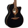 LAG Guitarra Acústica Auditorium Cutaway Tramontane 118 A/E Electroacústica Negra