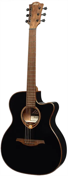 LAG Guitarra Acústica Auditorium Cutaway Tramontane 118 A/E Electroacústica Negra