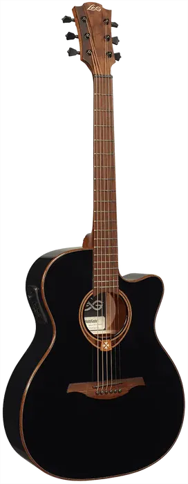 LAG Guitarra Acústica Auditorium Cutaway Tramontane 118 A/E Electroacústica Negra