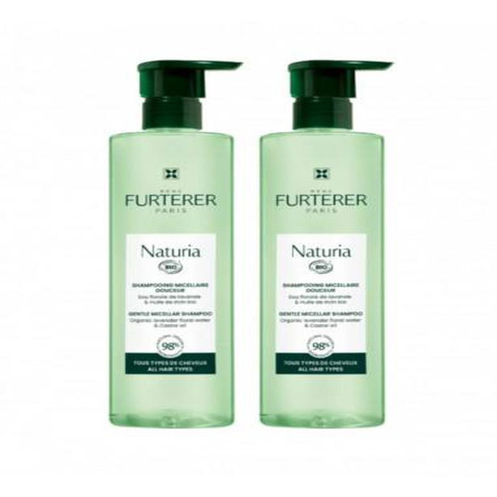 René Furterer Naturia Champú Micelar Ultra Suave Sin Sulfatos Pack de 2 x 400 ml René Furterer Naturia Champú Micelar Ultra Suave Sin Sulfatos Pack de 2 x 400 ml