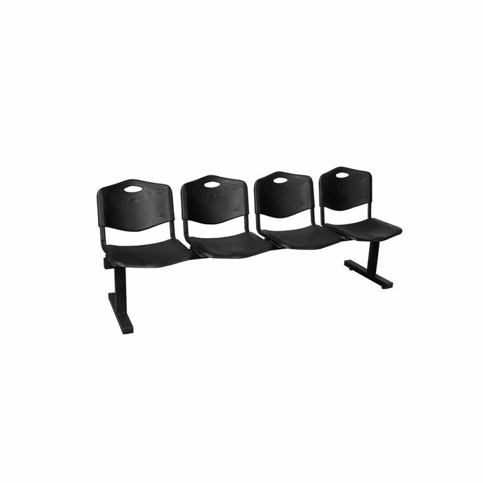 Piqueras Y Crespo Bancada Iso Plastic 4 plazas PVC Negro Piqueras Y Crespo Bancada Iso Plastic 4 plazas PVC Negro