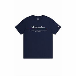 Camiseta Deportiva de Manga Corta Champion Crewneck Azul