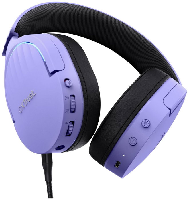 Trust GXT 491 Fayzo Auriculares Gaming Inalámbricos Morados