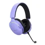 Trust Auriculares Gaming Inalámbricos y Alámbricos Diadema GXT 491P Fayzo con Micrófono - Bluetooth, USB, Sonido 7.1, 22h Batería, Negro/Púrpura
