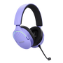 Trust Gaming Auriculares Inalámbricos GXT 491 Fayzo con Micrófono, Bluetooth y Jack 3.5, Morados