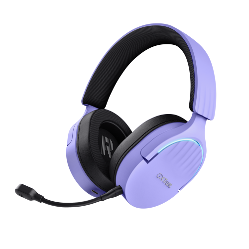 Trust Gaming Auriculares Inalámbricos GXT 491 Fayzo con Micrófono, Bluetooth y Jack 3.5, Morados Trust Gaming Auriculares Inalámbricos GXT 491 Fayzo con Micrófono, Bluetooth y Jack 3.5, Morados