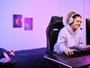 Trust Gaming Auriculares Inalámbricos GXT 491 Fayzo con Micrófono, Bluetooth y Jack 3.5, Morados