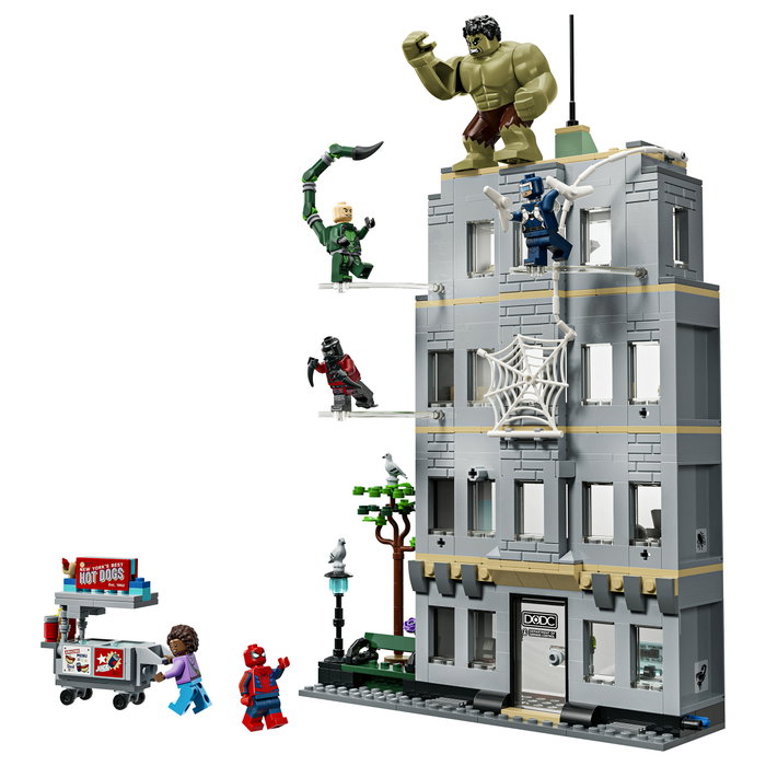 LEGO Marvel Spider-Man vs. Hulk: Choque Épico 76350 con 534 piezas y 5 minifiguras