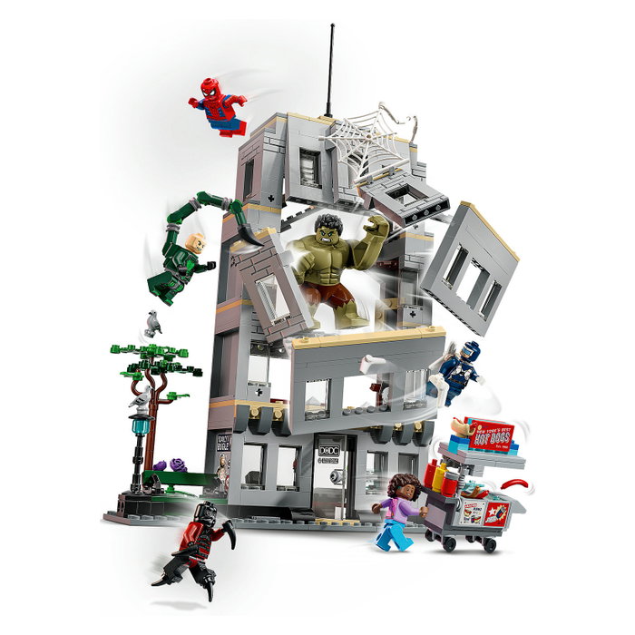 LEGO Marvel Spider-Man vs. Hulk: Choque Épico 76350 con 534 piezas y 5 minifiguras