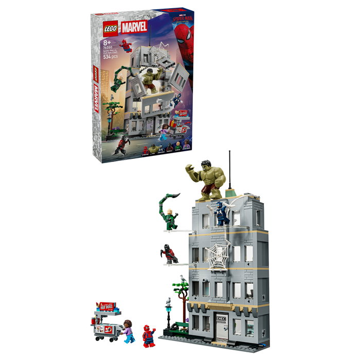LEGO Marvel Spider-Man vs. Hulk: Choque Épico 76350 con 534 piezas y 5 minifiguras
