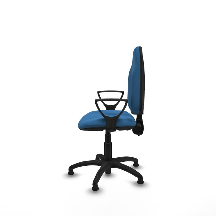 PIQUERAS Y CRESPO Silla de oficina Algarra Azul claro con mecanismo de doble maneta PIQUERAS Y CRESPO Silla de oficina Algarra Azul claro con mecanismo de doble maneta