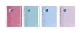 Agenda Escolar (2026-27) Oxford Touch Pastel Espiral Tapa Extradura Con Goma 8º S/V Surtido (4 Col.)