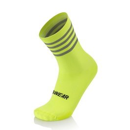 MB WEAR AERO NIGHT Calcetines para Correr Profesionales - L/XL - Q-SKIN Antiolor - Transpirables