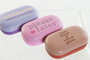 DKD Home Decor Estuche Lentillas Moderno Rosa Palo Lila 5.7 x 3 x 9.6 cm (12 Unidades)