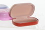 DKD Home Decor Estuche Lentillas Moderno Rosa Palo Lila 5.7 x 3 x 9.6 cm (12 Unidades)
