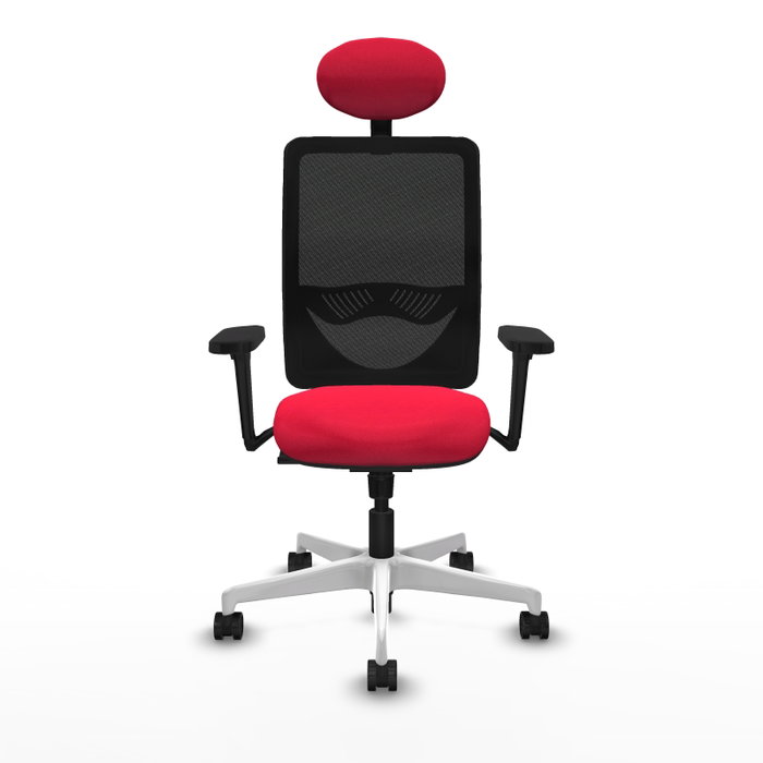 PIQUERAS Y CRESPO Silla de oficina Zulema con mecanismo Sincro, Rojo y Negro PIQUERAS Y CRESPO Silla de oficina Zulema con mecanismo Sincro, Rojo y Negro