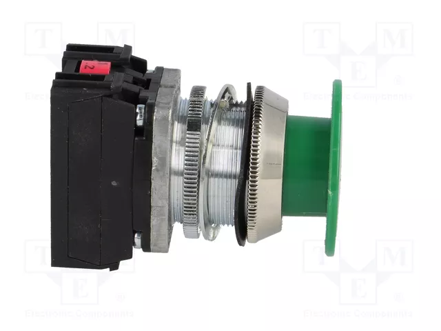 PROMET Interruptor de presión verde NC + NA 30mm