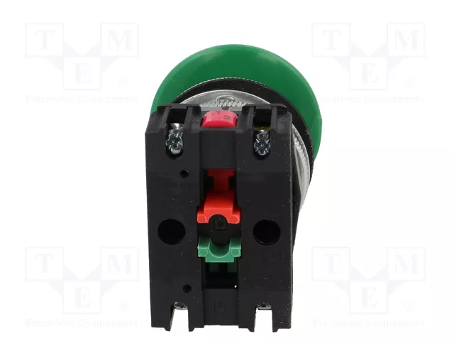 PROMET Interruptor de presión verde NC + NA 30mm