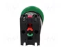 PROMET Interruptor de presión verde NC + NA 30mm