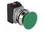 PROMET Interruptor de presión verde NC + NA 30mm