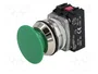 PROMET Interruptor de presión verde NC + NA 30mm