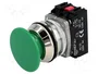 PROMET Interruptor de presión verde NC + NA 30mm