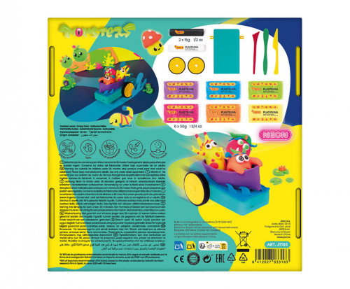 JOVI Kit Crazy Cars Monsters con Plastilina Neón JOVI Kit Crazy Cars Monsters con Plastilina Neón