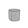 DKD Home Decor Funda de Poliéster para Mesa Redonda 132x132x75 cm, Gris Oscuro